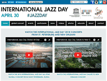 Tablet Screenshot of jazzday.com